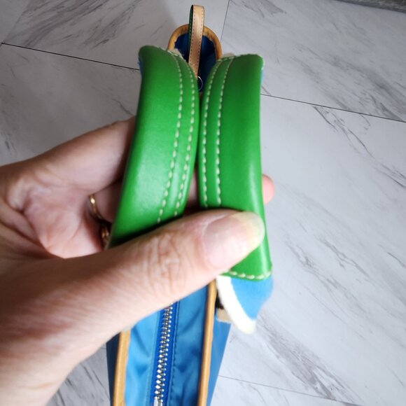 Vintage Coach Hampton Y2K Blue Handbag Tote Purse - Picture 5 of 13